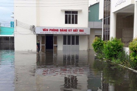 Mưa lớn ở Kiên Giang, gần 4.000 hồ sơ đất đai bị ngập nước