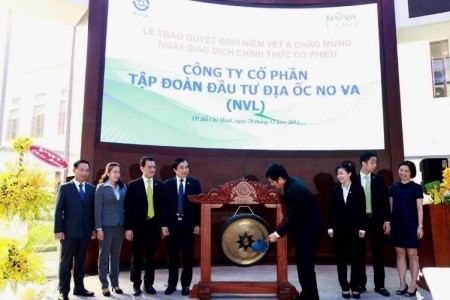 Cổ phiếu Novaland tăng hết biên độ ngày chào sàn HOSE