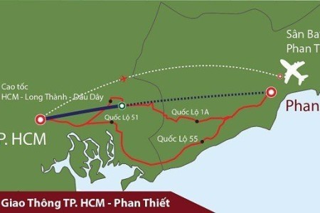 Duyệt quy hoạch hai bên tuyến đường vào sân bay Phan Thiết, Bình Thuận