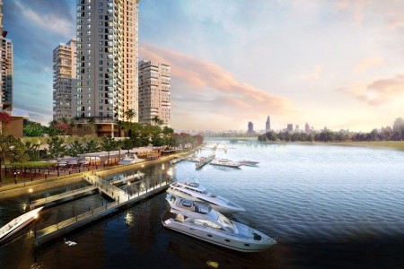 Tòa tháp Bahamas tại Diamond Island sắp được chủ đầu tư Kusto Home giới thiệu ra thị trường