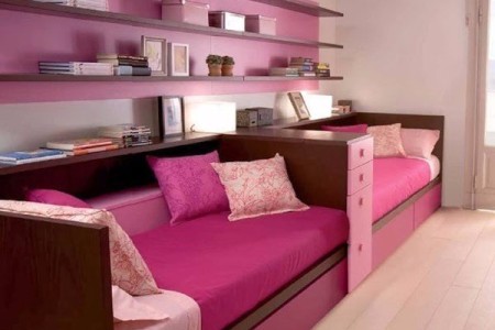 Cách sắp xếp phòng chung cho hai con nhỏ xinh xắn mà nhà vẫn gọn gàng.
