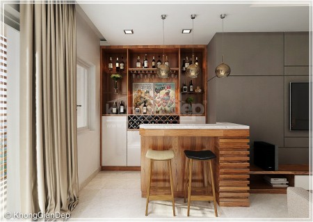 Thiết kế nội thất căn hộ chung cư 70m2