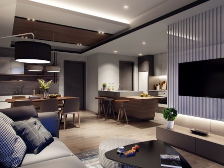 Cách trang trí căn hộ chung cư 60m2 đẹp lung linh