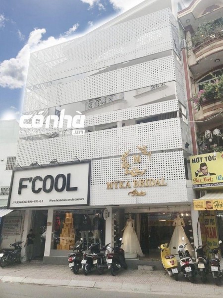 Cho thuê nhà mặt tiền đường Rạch Bùng Binh, 10x15m, 3 lầu, quận 3 _ có nhà
