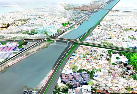 Sắp xây cầu hơn 2.000 tỷ nối khu Nam và khu trung tâm Thành phố