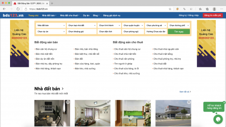 Những trang web đăng tin bất động sản miễn phí hàng đầu Việt Nam