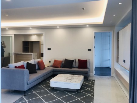 CHO THUÊ CĂN HỘ AQUACENTRAL SỐ 44 YÊN PHỤ DT 120M2 3 NGỦ FULL ĐỒ GIÁ 32TR/THÁNG LH 0969866063
