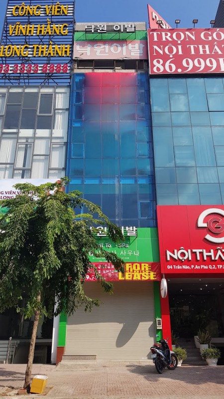Cho thuê Nhà vp hầm 5 lầu 600m2 Trần Não An Phú Quận 2 MS:519