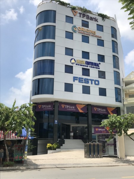 Cho thuê Tòa nhà văn phòng mới hầm 7 lầu 2000m2 trần não Bình An Quận 2 MS: