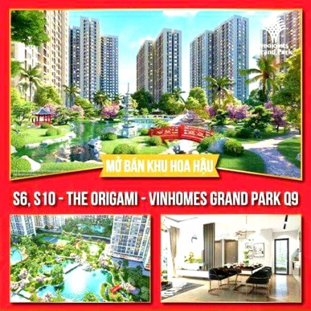 300tr sỡ hữu căn Hộ Xanh Origami- Vinhome Grand Park Q9 Với Công Viên 36 Ha