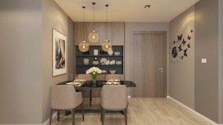 Cho thuê căn hộ CC Ecohome 3 tầng 16 2 phòng ngủ (đã có tủ bếp và nội thất) giá 4.5tr/tháng