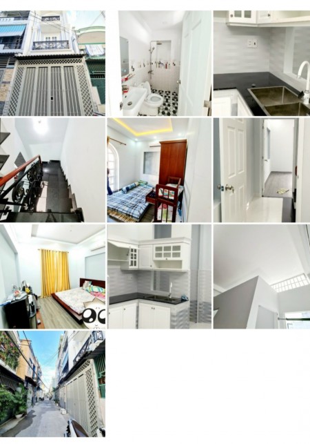 Nhà hẻm xe hơi Tây Thạnh, Tân Phú mới xây, 3 tầng, 4*13, 5 tỷ 6