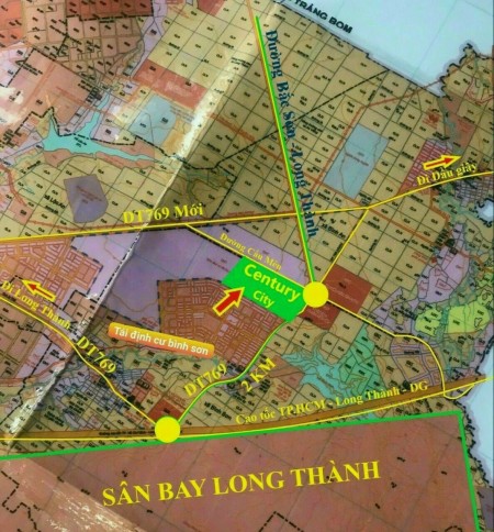 ĐẤT SÂN BAY LONG THÀNH, SỔ ĐỎ THỔ CƯ 100%, CAM KẾT LỢI NHUẬN 24%/ năm
