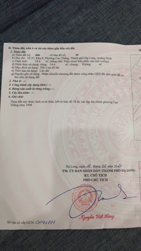 Cần bán nhà ngõ 13 Cao Thắng Hạ Long