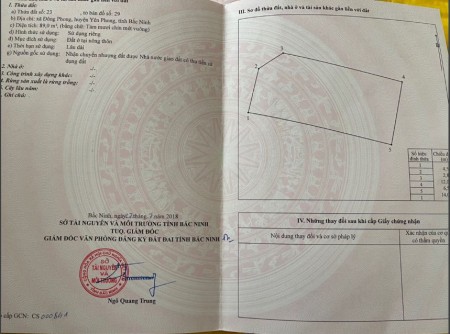 Bán lô góc siêu đẹp dự án Viglacera Đông Yên - Đông Phong Yên Phong, sổ đỏ chính chủ