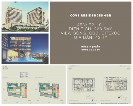 Bán căn hộ hạng sang Cove Residences 4PN - hàng hiếm khẳng định đẳng cấp gia chủ