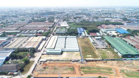 Đất trung tâm TP Thuận An 75m2 thổ full giá 920tr, mặt tiền đường bình chuẩn 62
