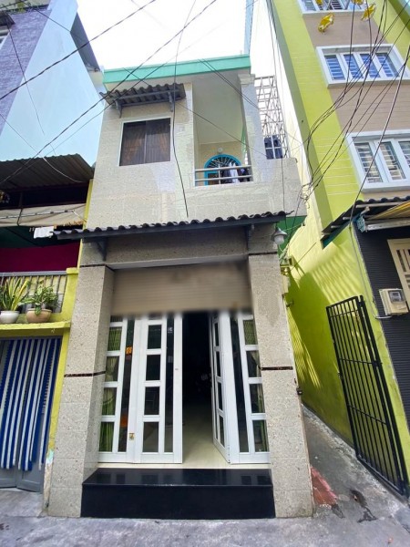 Cho thuê nhà 1 trệt 1 lầu 2PN có máy lạnh, DTSD 90m2, đường Huỳnh Văn Bánh, P. 17, Phú Nhuận. Giá chốt 9tr