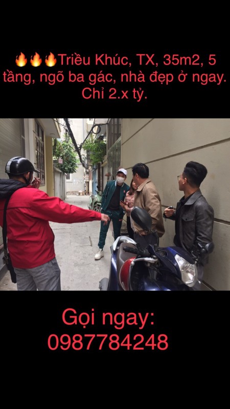Triều Khúc, Thanh Xuân, 35m2, 5 tầng, ở cực thích. Lh: 0987784248