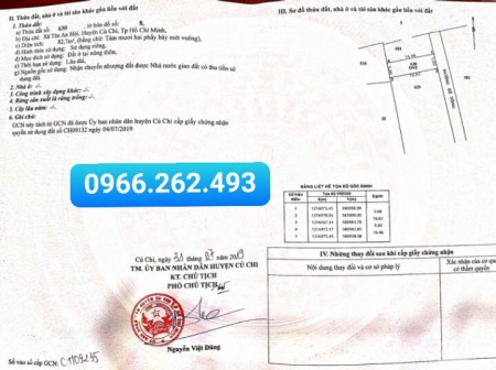 Đất Tân Hội Củ Chi 82m2 đã lên thổ cư