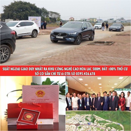 ĐẤT VÀNG SÁT VÁCH CÔNG NGHỆ CAO LÁNG – HÒA LẠC 0395426678