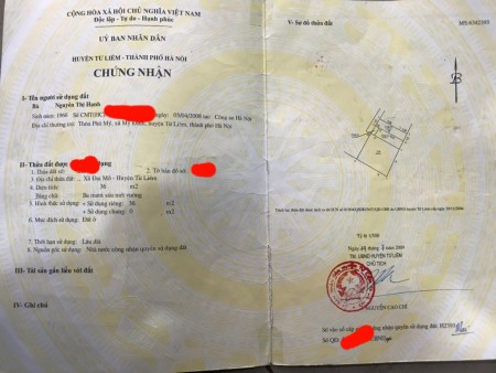 Bán nhà 3 tầng Ngọc Trục - Đại Mỗ - Nam Từ Liêm - Hà Nội. Nhà xây mới, cách đường ô tô 50m. LH 0984672007.