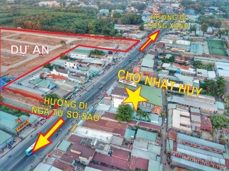 Đất nền mặt tiền chợ đêm nhật huy, kinh doanh liền 80m2 giá rẻ