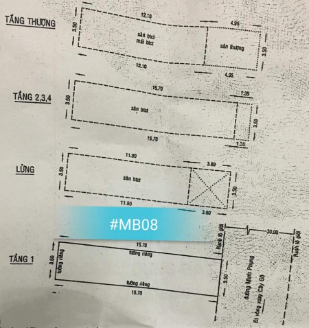 Cần tiền bán gấp giá rẻ nhà MT Minh Phụng, Quận 6, 1 lửng, 4 lầu, sân thượng