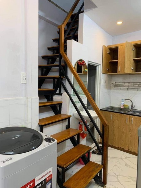 Cho thuê Nhà Quận 4 bến vân đồn 1PN đầy đủ đồ, 1 trệt 1 lầu