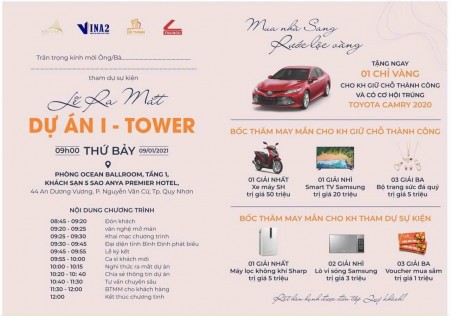 Nghĩ dưỡng - Ở - Đầu tư. Các giá trị luôn có tại Itower Quy Nhơn