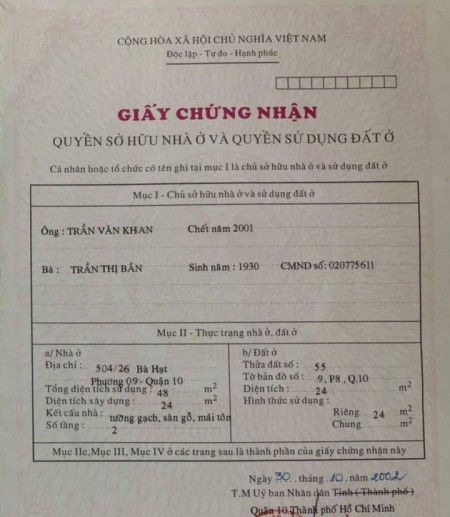 Chủ bán nhà hẻm 504 giá chỉ hơn 5 tỷ, HXH Bà Hạt Quận 10
