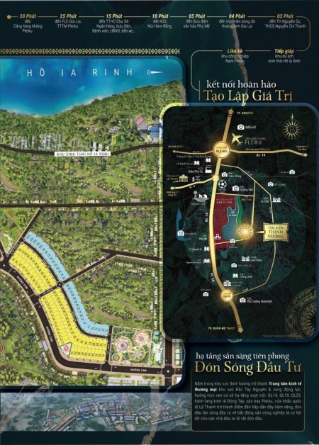 Đất sổ đỏ thổ cư cạnh KCN Nam Pleiku