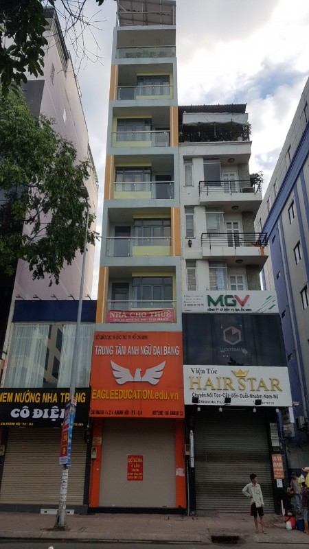 Chính chủ cho thuê nhà nguyên căn mặt tiền 214 Khánh Hội P6 Q4
