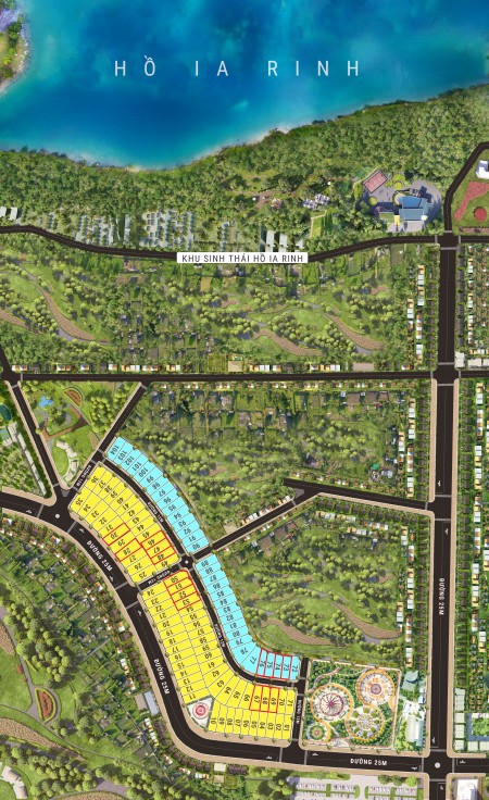 Suất ngoại giao Đất nền sổ đỏ KDC Ia ring, Liền kề KCN Nam Pleiku giá đầu tư