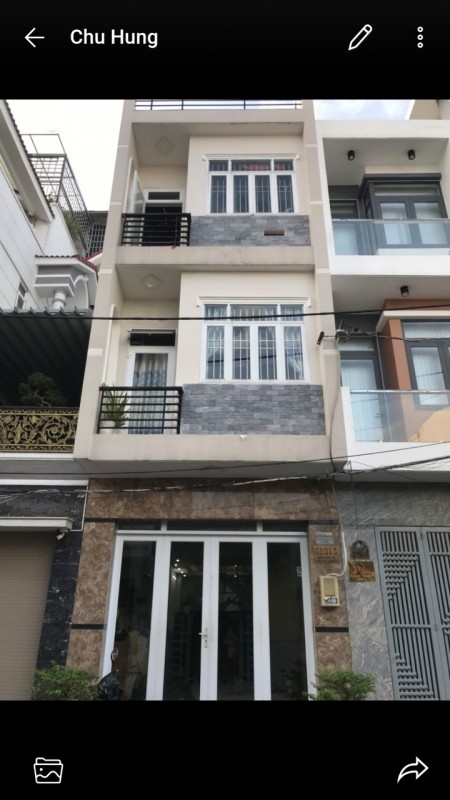 Nhà mới 4x16m 3 tầng giá 8 tỷ hẻm 8m Thoại Ngọc Hầu( kế UBND quận)