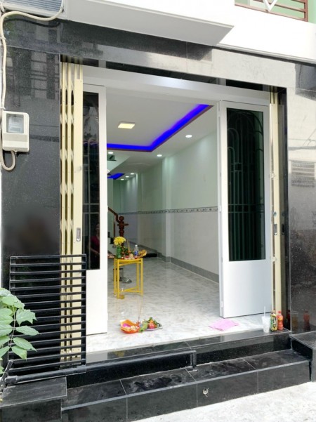 Nhà mới (nở hậu/lầu/ST/2pn - có máy lạnh) hẻm 100 Bùi Minh Trực P5 Q8