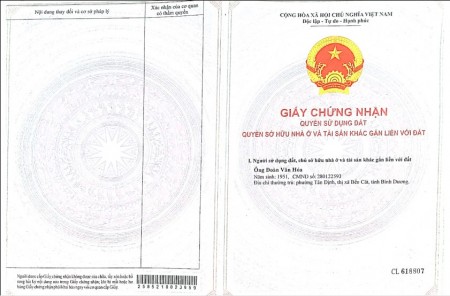 Mời mua Lô Đất MT QL13, Tân Định, Bến Cát, Bình Dương