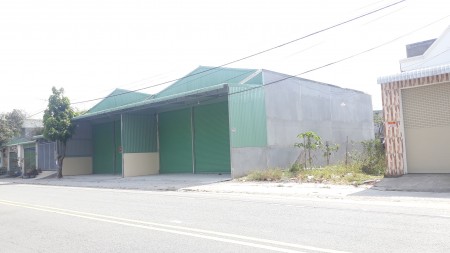Cho thuê kho tại Thành phố mới Bình Dương. Diện tích 220m2. Đường nhựa xe container.