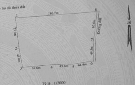 Lô đất mặt tiền dài 116m - Cách QL1A chỉ vài bước chân.