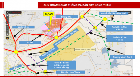 ĐẤT NỀN SÂN BAY LONG THÀNH CÁCH SÂN BAY 1KM MẶT TIỀN ĐƯỜNG 80M THẲNG VÀO SÂN BAY