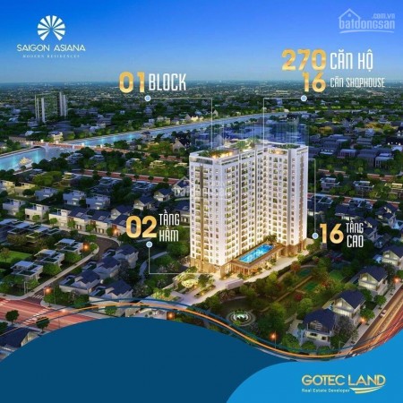 Mở bán 30 căn hộ SG Asiana chỉ với 868 triệu sở hữu ngay CH cao cấp tại trung tâm Q6, giá cực tốt
