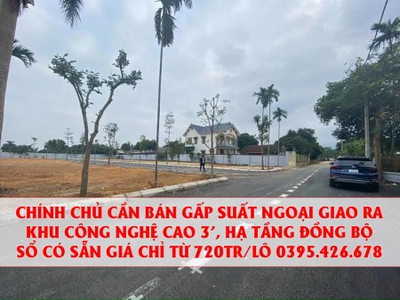 SUẤT NGOẠI GIAO CẦN BÁN GẤP SÁT CNC CHỈ TỪ 720TR 0395426678