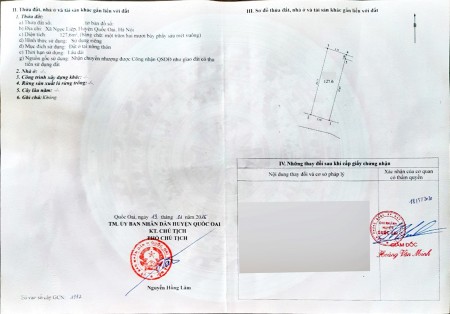 Siêu phẩm – Bán đất nằm tại vị trí đẹp ngay Đại lộ Thăng Long – Bất động sản Quốc Oai