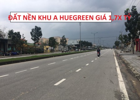 ĐẤT XÂY DỰNG TỰ DO HUEGREEN KHU A GIÁ CHỈ 1,7X TỶ - NGAY TRUNG TÂM DỰ ÁN