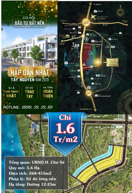 Bán đất thổ cư cạnh KCN Nam Peiku, Gia Lai