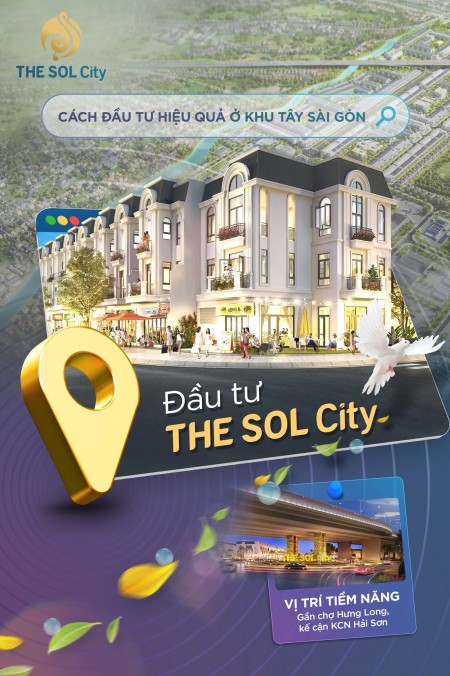Đất Mặt Tiền Hương Lộ Đã Có Sổ Chiết Khấu 12% Tặng Chỉ Vàng SJC Tại The Sol City