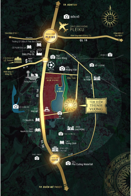 Bùng nổ cùng đất nền KDC Ia Ring-KCN Nam PleiKu 300m2 giá chỉ 1.6tr/m2