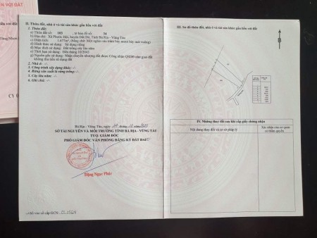 CHÍNH CHỦ BÁN 3 LÔ ĐẤT TẠI XÃ PHƯỚC HỘI HUYỆN ĐẤT ĐỎ VŨNG TÀU
