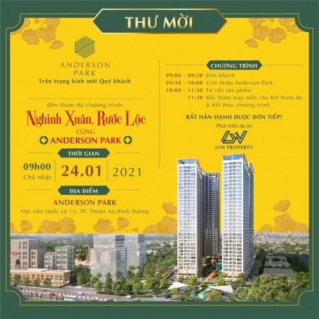 Anderson Park- pháp lý chuẩn 100%, TT 15% kí HĐMB, mua nhà nhận vàng liền tay, vay 70% lãi suất 0%