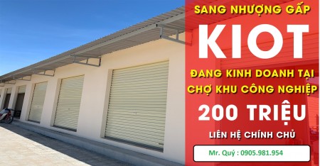Sang nhượng 2 kiot liền kề chợ Điện Ngọc